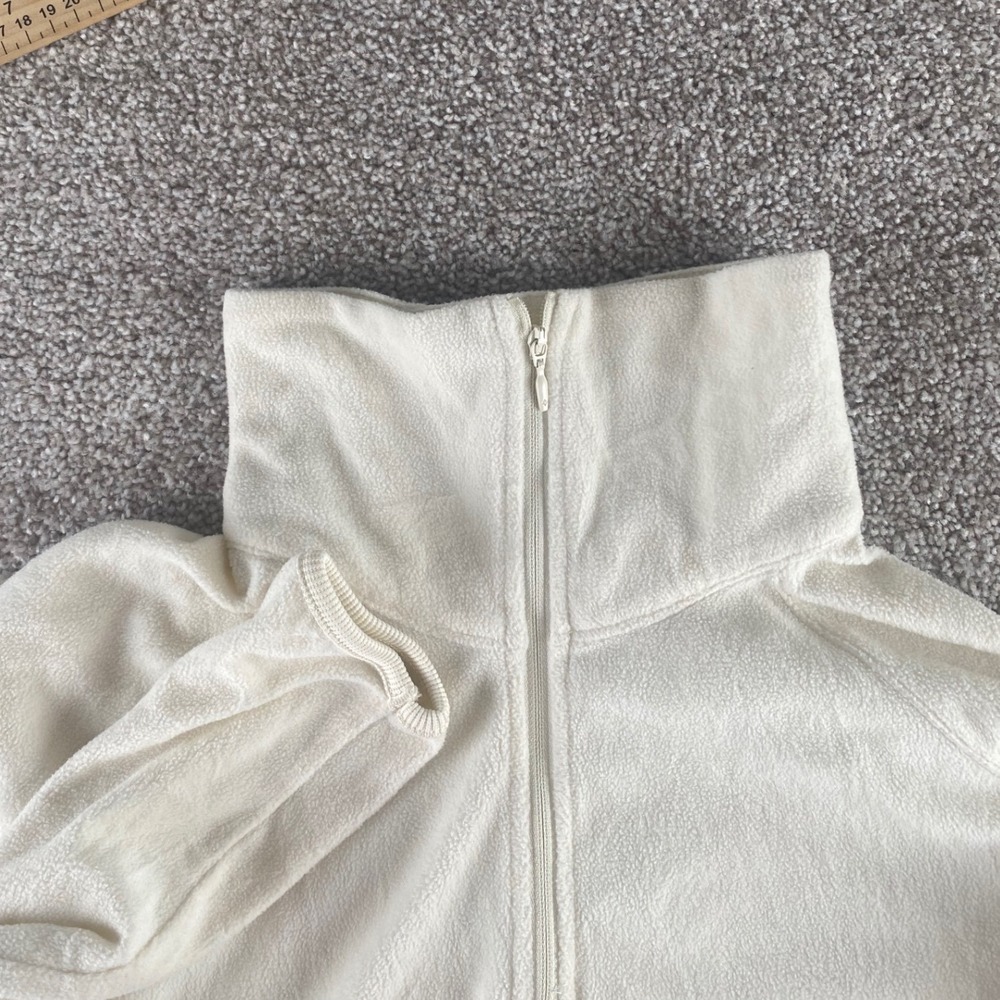 Columbia Glacial IV Half Zip Fleece Pullover Cream XL6624 Preppy Womens Large